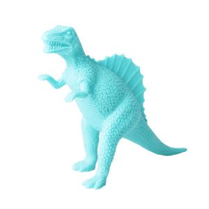 dinosaurio azul de plastico